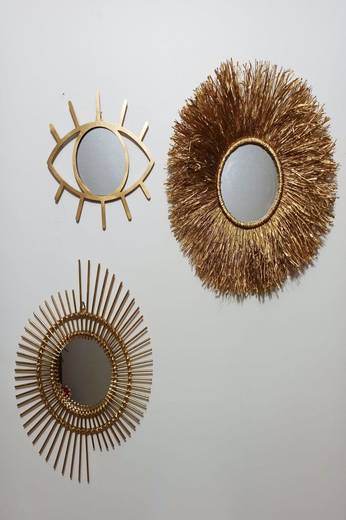 Gold Modern Ayna Seti