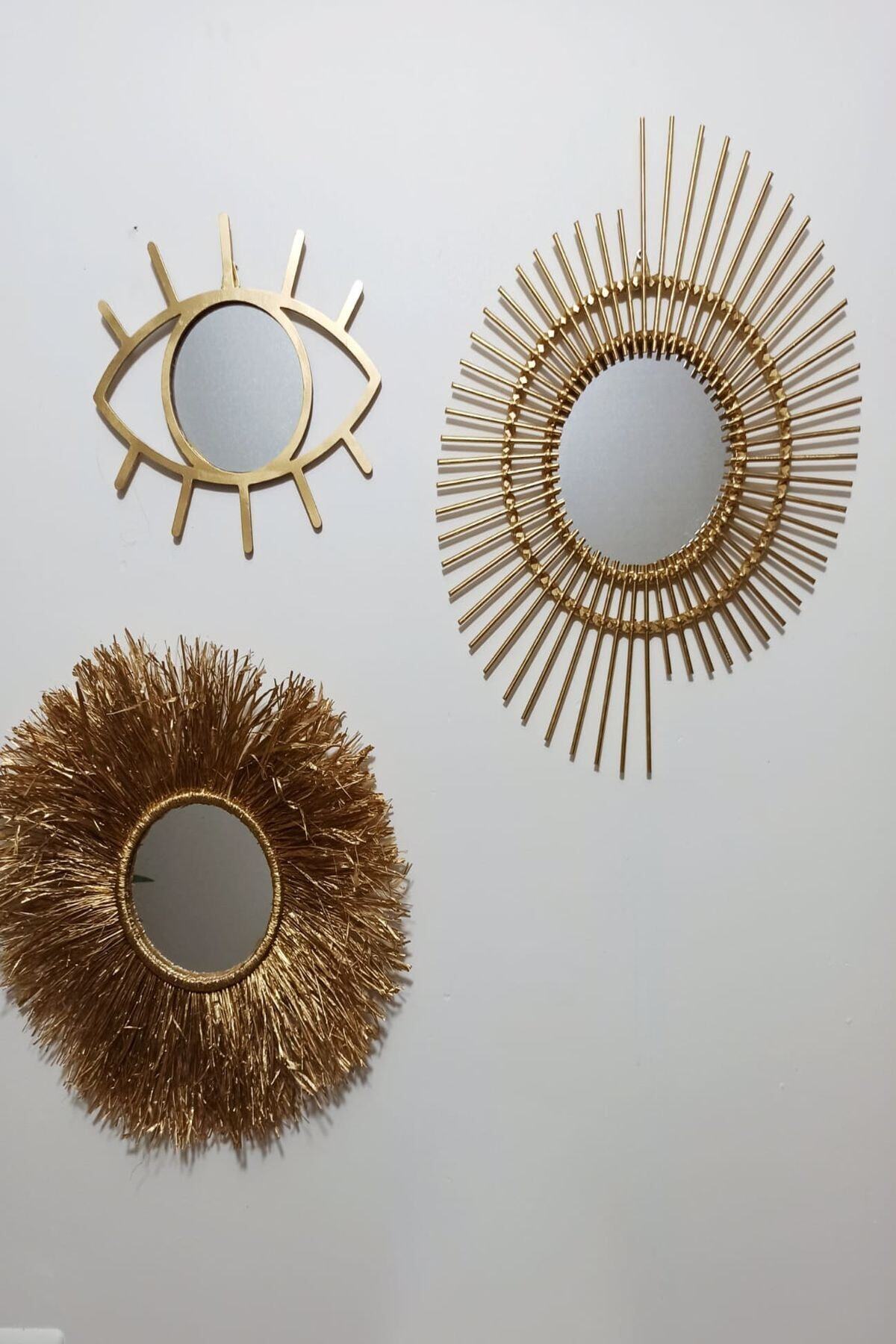 Gold Modern Ayna Seti