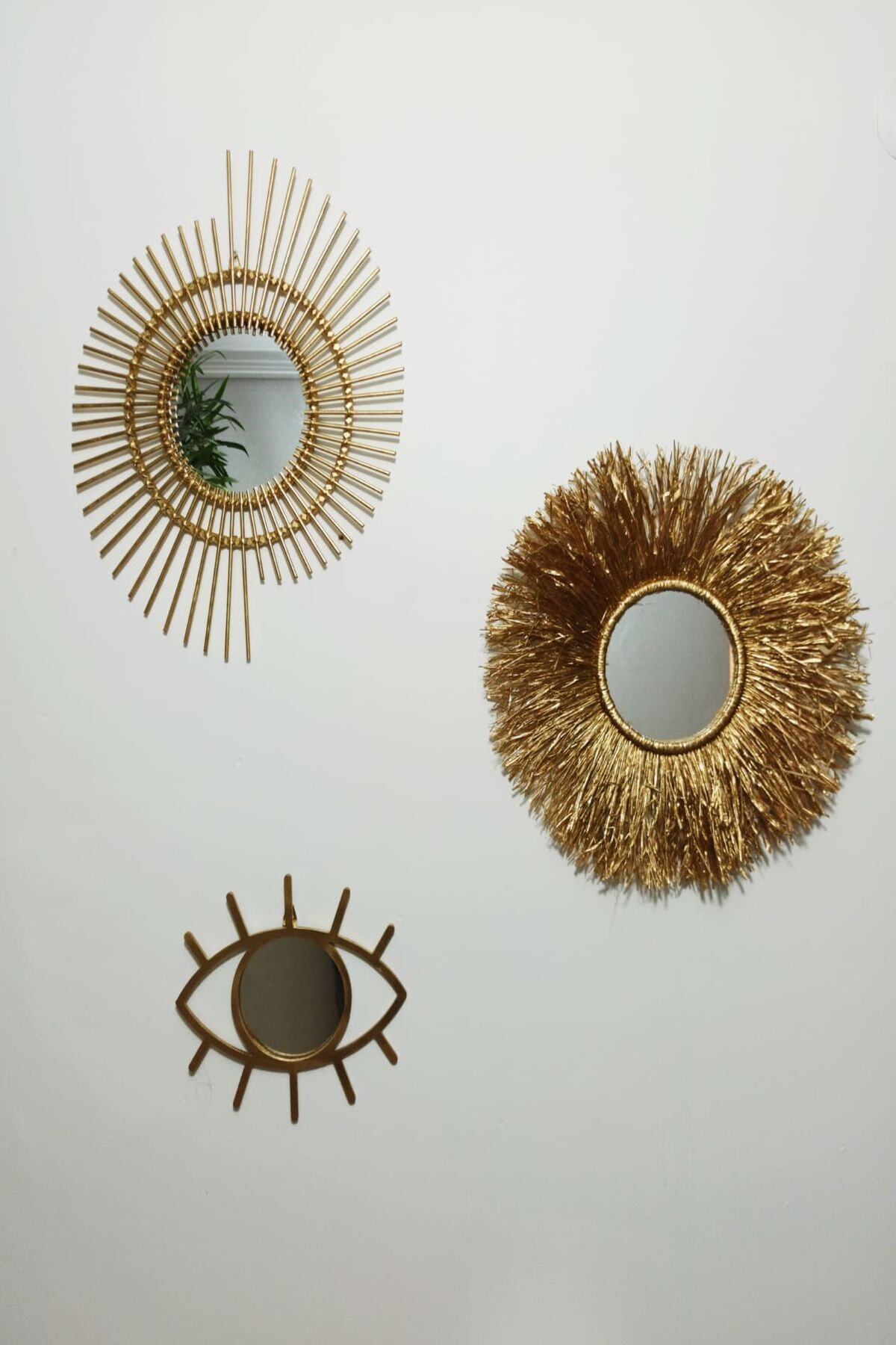 Gold Modern Ayna Seti