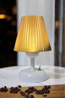 Kablosuz Pilli Masa Lambası, Pileli Led Abajur, Eskitme Gold Başlık