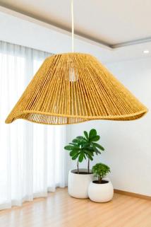 Ariana Dekoratif Aydınlatma , Rustik İskandinav Avize Hasır