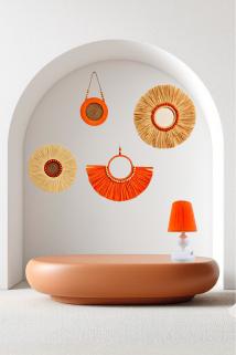 Tasarım Bohem Ayna Seti 4 Parça